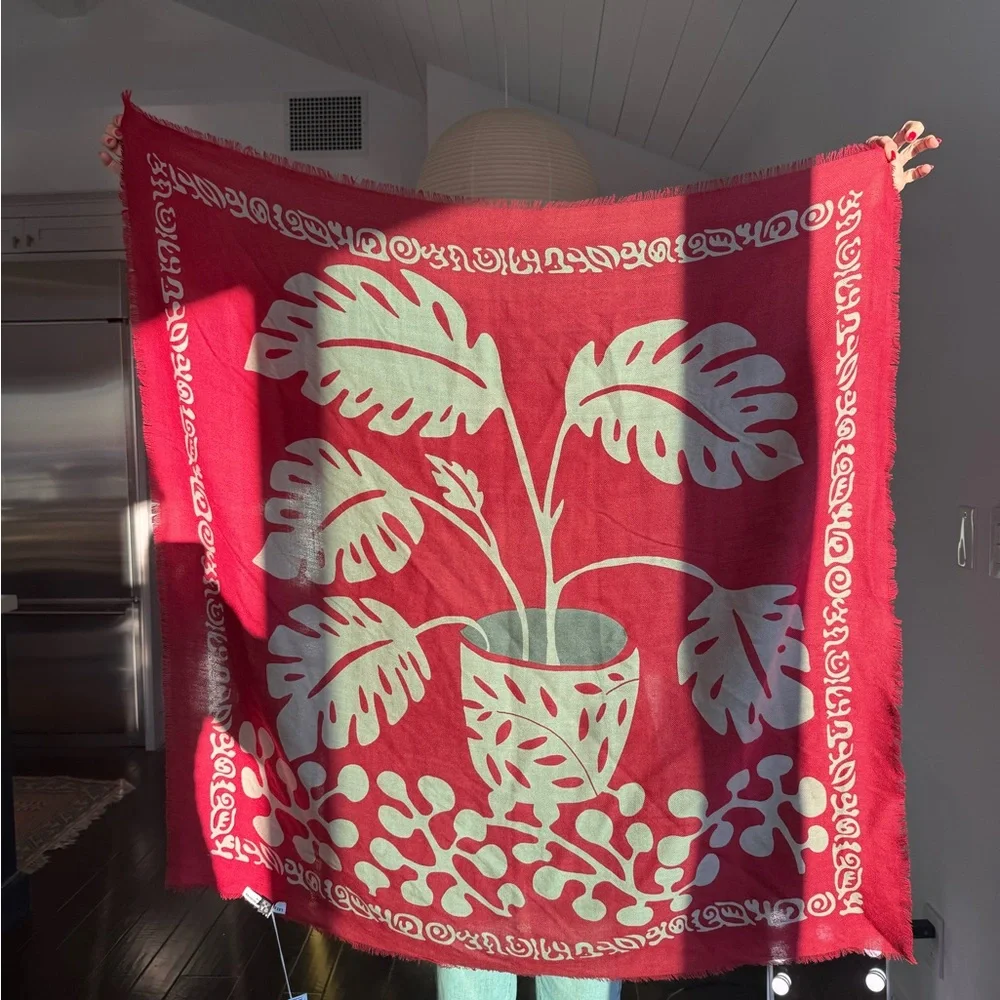 Vagabond Les Belles Vagabondes Arum scarf in rouge